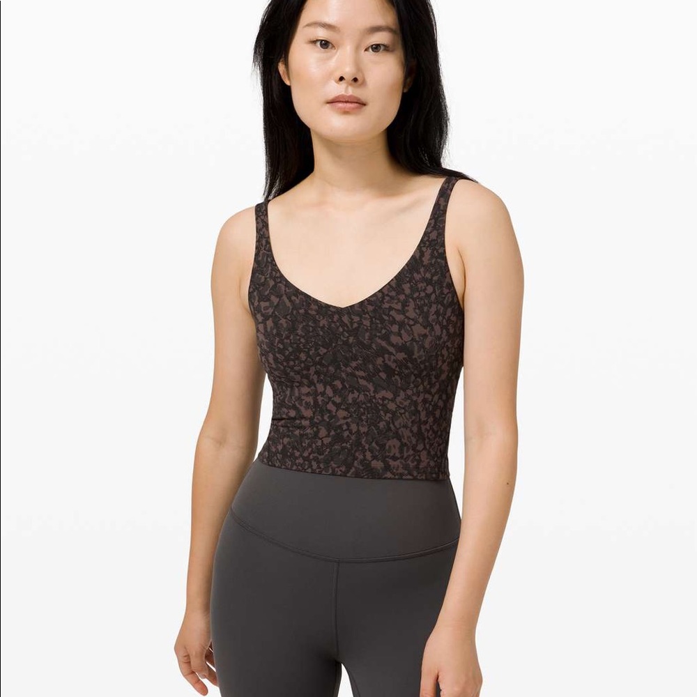 NWT Lululemon Align Tank Camo Brown Earth Size 4